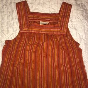 Orange striped universal thread tank